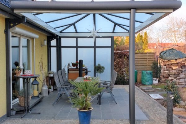 D & F pyramidenförmige Aluminium Überdachung