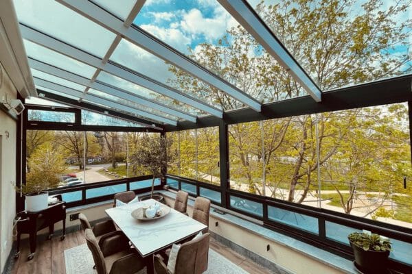 D & F hochwertige Terrassenüberdachung
