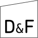 D&F Wintergartenbau Logo in Schwarz